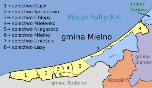Noclegi Sarbinowo - Mapa Gminy